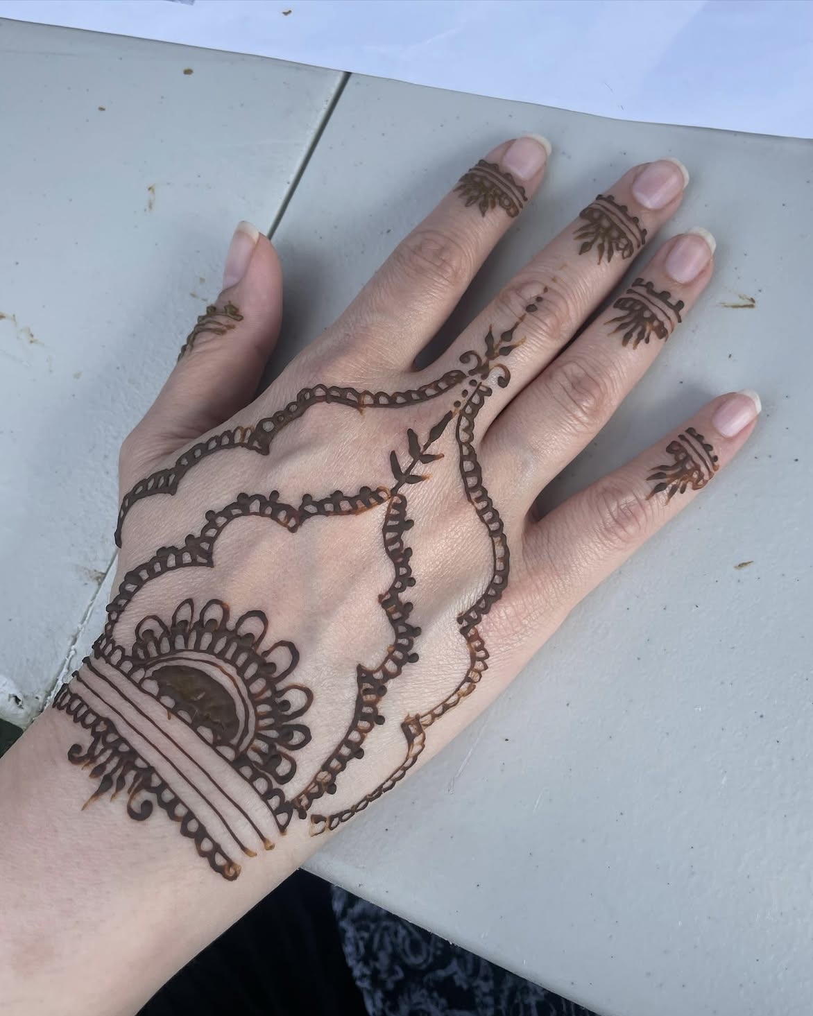 Fundraiser henna design 1