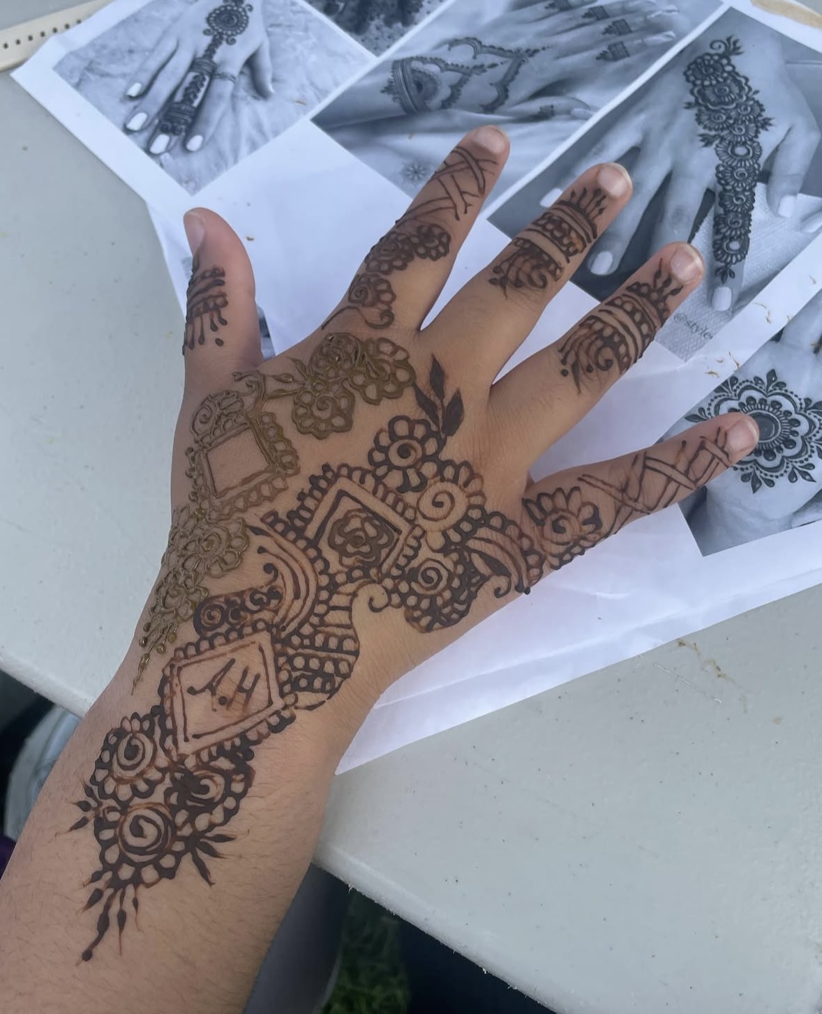 Fundraiser henna design 5
