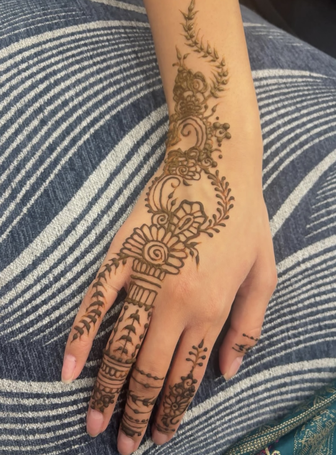 Traditional wedding henna
